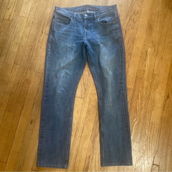 DL1961 RUSSELL Mens Slim Straight Tribute Wash Blue Jeans Size 31 - Picture 1 of 9